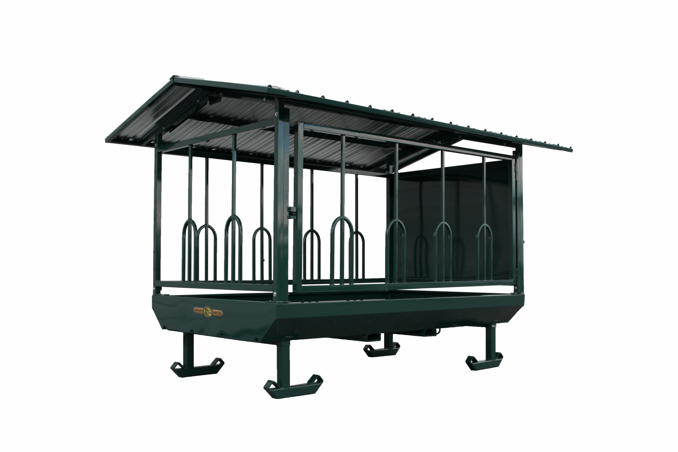 10' 3 sided standard large bale feeder