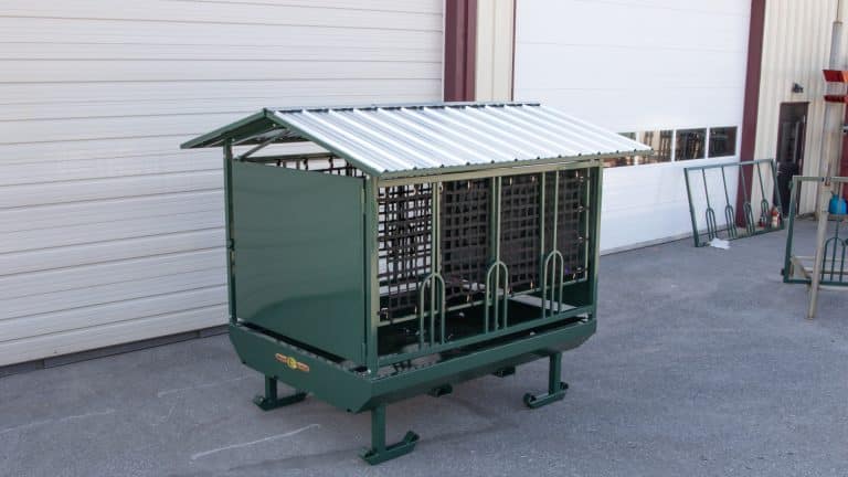 exterior of high quality metal hay feeder for sale