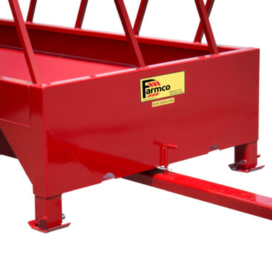 The front of a silage feeder trailer