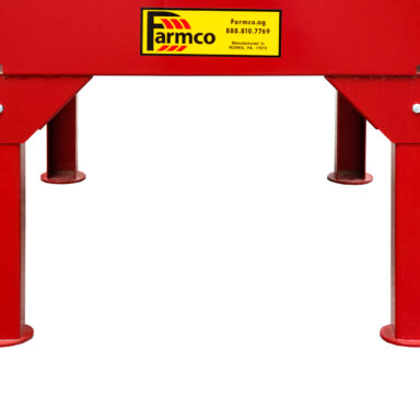 Legs of the square bale feeder